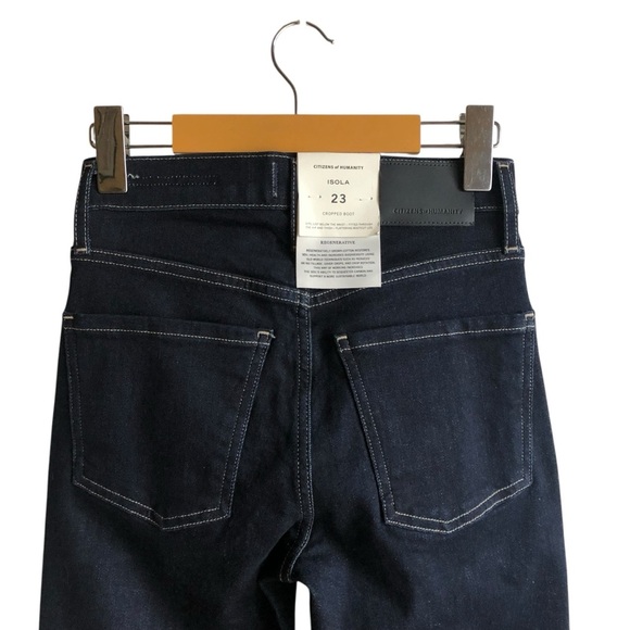 Citizens of Humanity Isola Cropped Boot Jeans Size 23 Solace Indigo Wash NWT NEW - Picture 9 of 15